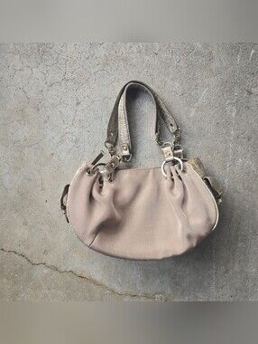 Vintage Y2K Kathy Van Zeeland Hobo Shoulder Bag Purse Gold